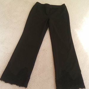 I.N.C. formal black pants with lace hem